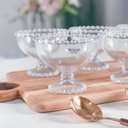 Ver imagem 4 de Conjunto 6 Taças de Sobremesa Linha Pearl 220ml Cristal Ecológico Wolff Doces Frutas Mousses