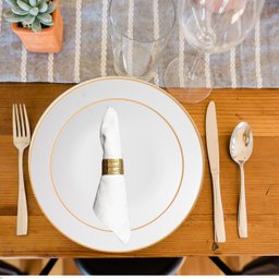 Aparelho de Jantar e Chá Legacy Gold 30pç Porcelana L`hermitage - 5