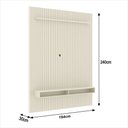Ver mais imagens de Painel Ripado para Tv até 75 Polegadas Intense com Nicho 184cm
