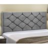 Cabeceira Bony Cama Box Casal 140 CM Suede Cinza 1303 JS Móveis - 1