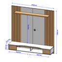 Ver imagem 4 de Painel Ipanema Cinamomo/off White – Bechara Móveis
