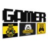 Conjunto Decorativo Placas Games e Letras Gamer - 1