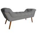 Ver imagem 4 de Conjunto Sienna Cabeceira e Recamier King 195 Cm Suede Cinza - LM DECOR
