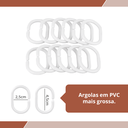 Ver imagem 6 de 2 Cortina Box Banheiro Pvc Grossa Antimofo Ilhós Ro 140x200