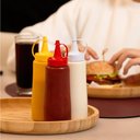 Ver imagem 2 de 50 Bisnagas 250ml Tubos Molhos Restaurante Lanchonete Plasvale Amarela