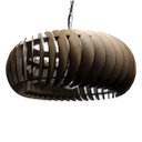 Ver imagem 2 de Lustre Luminária Pendente de Madeira Mdf Mod. Sophia Gd Inclinado Tabaco