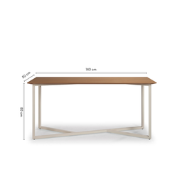 Aparador Diadema em Aço Carbono Dourado Laca Fendi + Vidro - 4