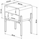 Ver imagem 4 de Mesa de Cabeceira 500 com 1 Gaveta Arcos - Hanover