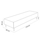 Ver imagem 3 de Puff Decorativo Bali W01 Pés Palito 170x60cm Bouclê Mostarda - Lyam Decor