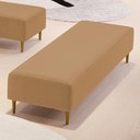 Ver imagem 6 de Puff Decorativo Bali W01 Pés Palito 170x60cm Bouclê Mostarda - Lyam Decor