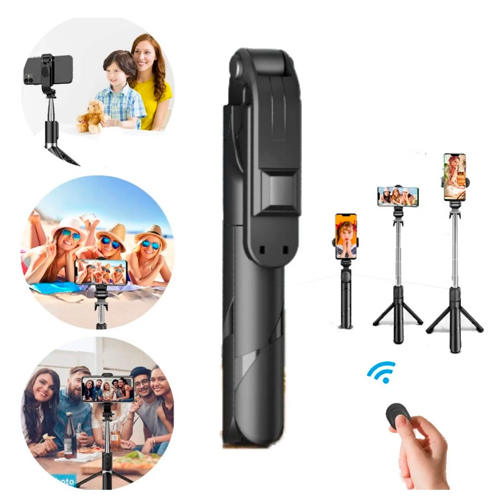 Bastão Pau de Selfie Bluetooth Xt-02 Retrátil Suporte Tripé - 10