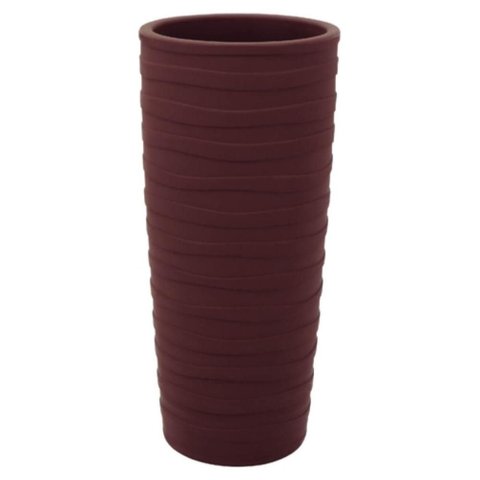 Vaso Grego para Plantas Alto Tramontina Polietileno 80cm Grande Terracota Decorativo Coluna