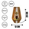Abajur de Mesa em Mdf - Cor: Marrom - 3