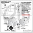 Ver imagem 6 de Acabamento para Banheiro Registro Geral 1.1/4 1.1/2 50mm Alavanca Quadrado Cromado Chuveiro Padrão D