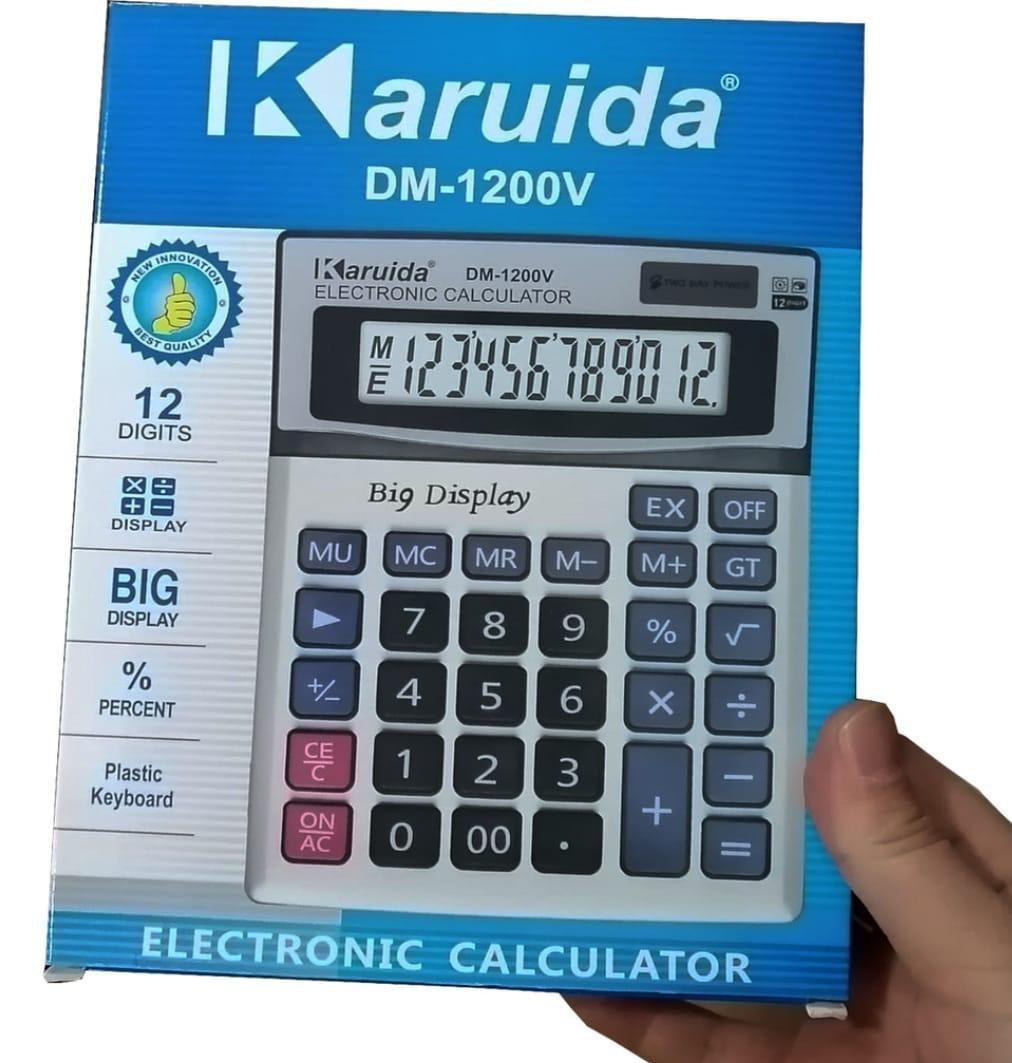 Calculadora Eletrônica Comercio Mesa 12 Dígitos Dm-1200V - 2