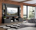 Ver imagem 7 de Estante com Suporte para Tv até 65" Multimóveis Oslo Fg3386 Preta