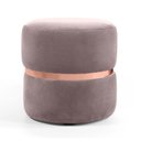 Ver imagem 2 de Puff para Sala de Estar 45cm X 40cm Round Rosa Rosê