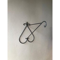 2 Suportes Parede 25cm P/ Pendurar Plantas Pendente Coração - 4