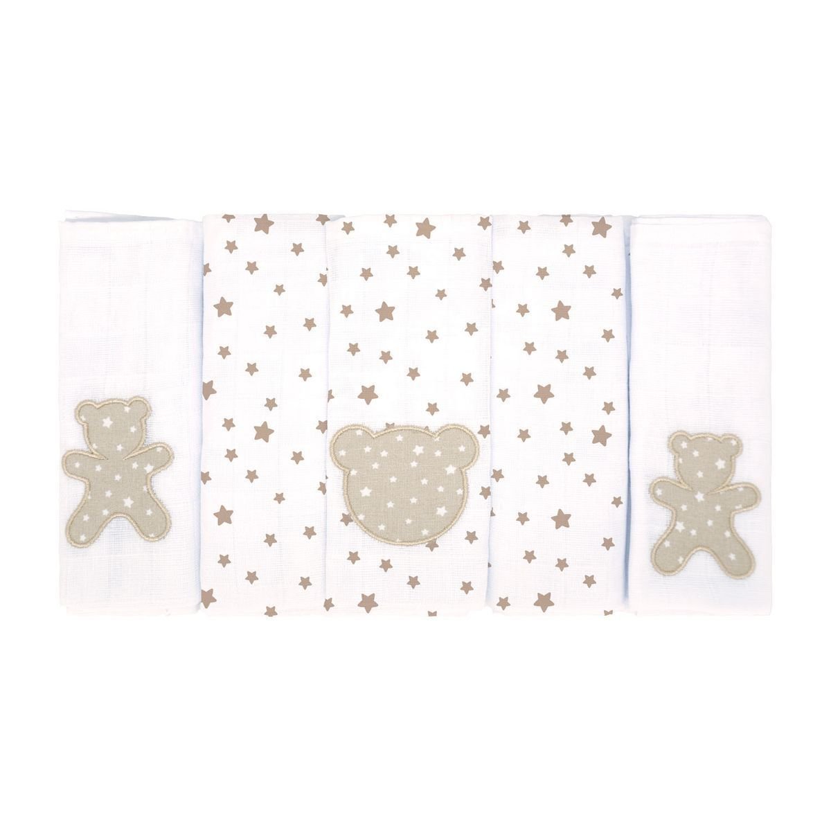 Fralda de Pano Bublim Luxo C/5 Fraldas: Cinza