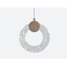 Lustre Anel Moderno Luminária Pendente Luxo Dourado - 2