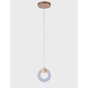 Ver imagem 1 de Lustre Anel Moderno Luminária Pendente Luxo Dourado