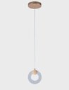 Ver imagem 1 de Lustre Anel Moderno Luminária Pendente Luxo Dourado