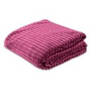 Ver imagem 1 de Cobertor Manta Casal Soft Canelada 2,20m x 1,80m Califórnia Cor Pink