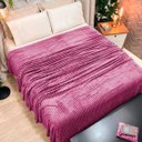 Ver imagem 2 de Cobertor Manta Casal Soft Canelada 2,20m x 1,80m Califórnia Cor Pink