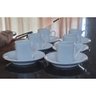 Jogo 6 Xícaras de Café com Pires - 55 Ml Base Reta - Porcelana Branca - 3