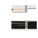 Ver imagem 3 de Armário de Cozinha Completa 220cm Branco/Preto/Branco Parma Madesa 02