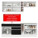 Ver imagem 5 de Armário de Cozinha Completa 220cm Branco/Preto/Branco Parma Madesa 02