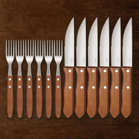 Jogo de Talheres Faqueiro Churrasco Jumbo 36 Peças Mor