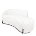 Ver imagem 4 de Sofá 2 Lugares Orgânico 140cm Pé Ferro Pto Morgan Bouclê Off White L01 - D'Rossi