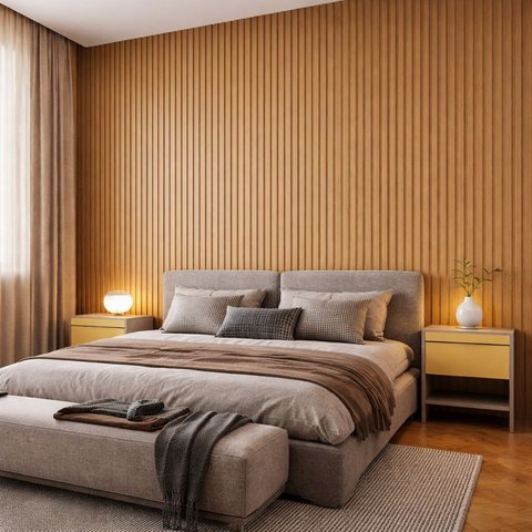 Painel Ripado Placa de Revenstimento Parede 1m² Mdf