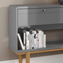 Aparador 2 Portas Catar 1.25 Retrô Lukaliam Móveis Cinza Perolizado/Off White Perolizado - 6 Aparador 2 Portas Catar 1.25 Retrô Lukaliam Móveis Cinza Perolizado/Off White Perolizado - 6