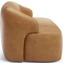 Ver imagem 6 de Sofá 2 Lugares Curvo Orgânico para Sala Living 150cm Barolo L06 Couro Camel - Lyam Decor