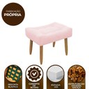 Ver imagem 6 de Puff Banqueta Decorativo Pés Madeira