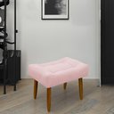 Ver imagem 2 de Puff Banqueta Decorativo Pés Madeira