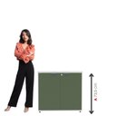 Ver imagem 6 de Armário Baixo para Escritório com 2 Portas P25 Branco/Sálvia