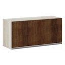 Ver imagem 1 de Armário Basculante 80cm 1 Porta Lis Legno Crema C/Nogueira