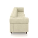 Ver imagem 7 de Sofá Living Sala de Estar Stanford Chesterfield 3 Lugares 240cm Pés de Madeira Couro Off White G58 -
