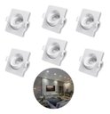 Ver imagem 1 de - 6 Spots Quadrado 5w Embutir Sanca Direcionavel Mr11 Dicroica