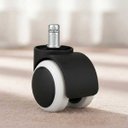 Ver imagem 3 de Rodinha Giratoria de Cadeira para Escritorio Kit 5 Uni Ensroscar Resistente Home Office Casa Trabalh