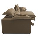 Ver imagem 6 de Sofá Retrátil Reclinável 3,00m Nivus Bege C/ Molas Ensacadas - King House