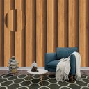 Ver imagem 1 de Papel de Parede Autoadesivo Ripado Madeira 01