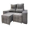 Sofá Retrátil Reclinável 2 Lugares 106x150cm Confortável - 4