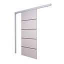 Ver imagem 2 de Porta de Correr Branco Prime Frisada F03 210x70