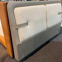 Ver imagem 5 de Cama Japonesa com Cabeceira Ashia Queen Facto Cinza / Linho Off White - Sallar Home