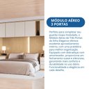 Ver imagem 5 de Módulo Aéreo para Quarto 3 Portas Elegance Marrom/Angelin|Blanc
