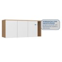 Ver imagem 3 de Módulo Aéreo para Quarto 3 Portas Elegance Marrom/Angelin|Blanc